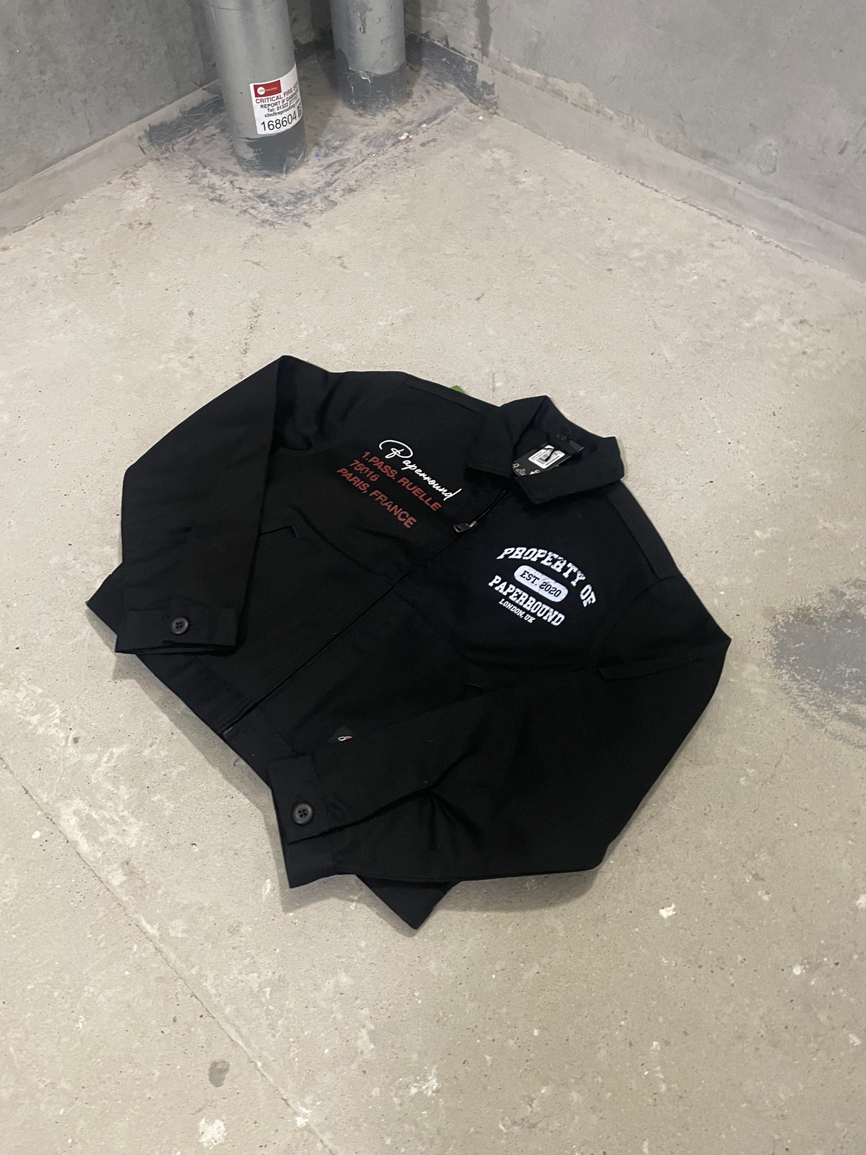 WOMENS WORK JACKET - BLACK (Cropped)